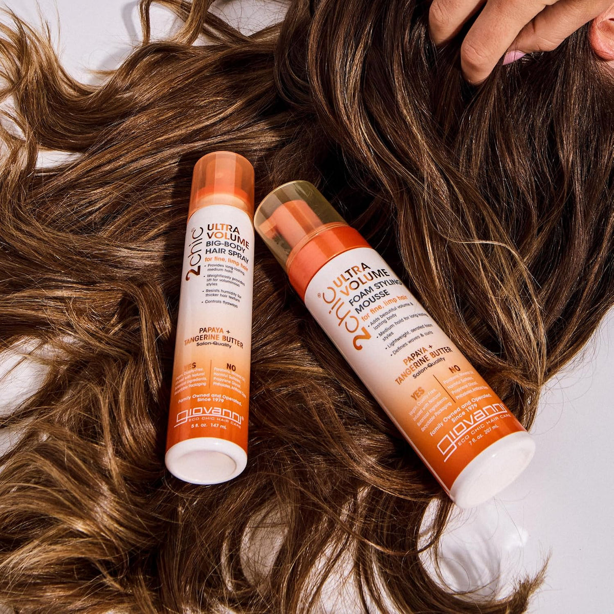 GIOVANNI 2Chic Ultra Volume Mousse for Fine & Thin Hair, 7 fl oz (Pack of 1)